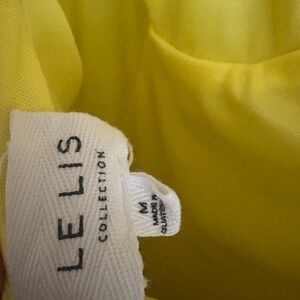 Le Lis Yellow Mini Dress